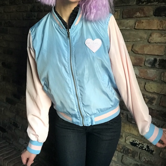 Jackets & Blazers - Crybaby varsity/letterman/bomber jacket almost new